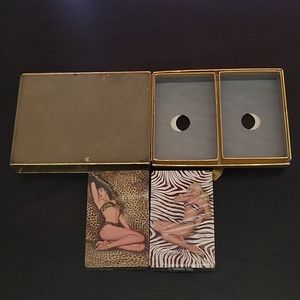 Vtg Pinup Girl playing cards 1 sealed 1 partial